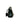 Calfskin Studded Small  Padlock Shoulder Bag Black