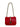 Vitello Small Glam Lock  Rockstud Flap Red